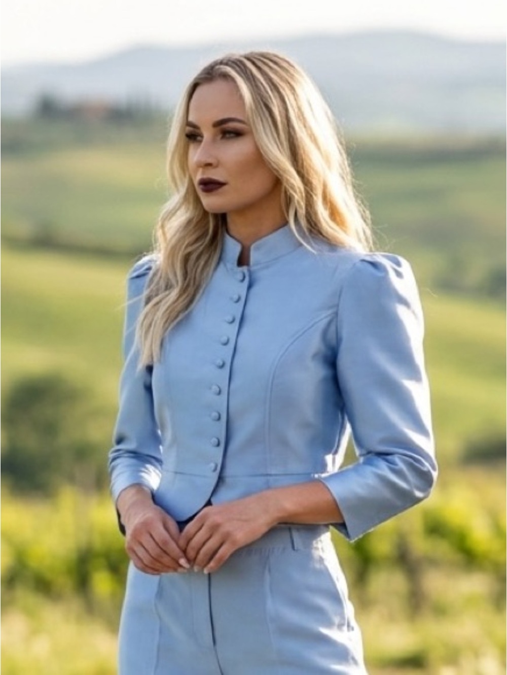 Medium DESTREE Niagara Blue Amaoko Smart Jacket